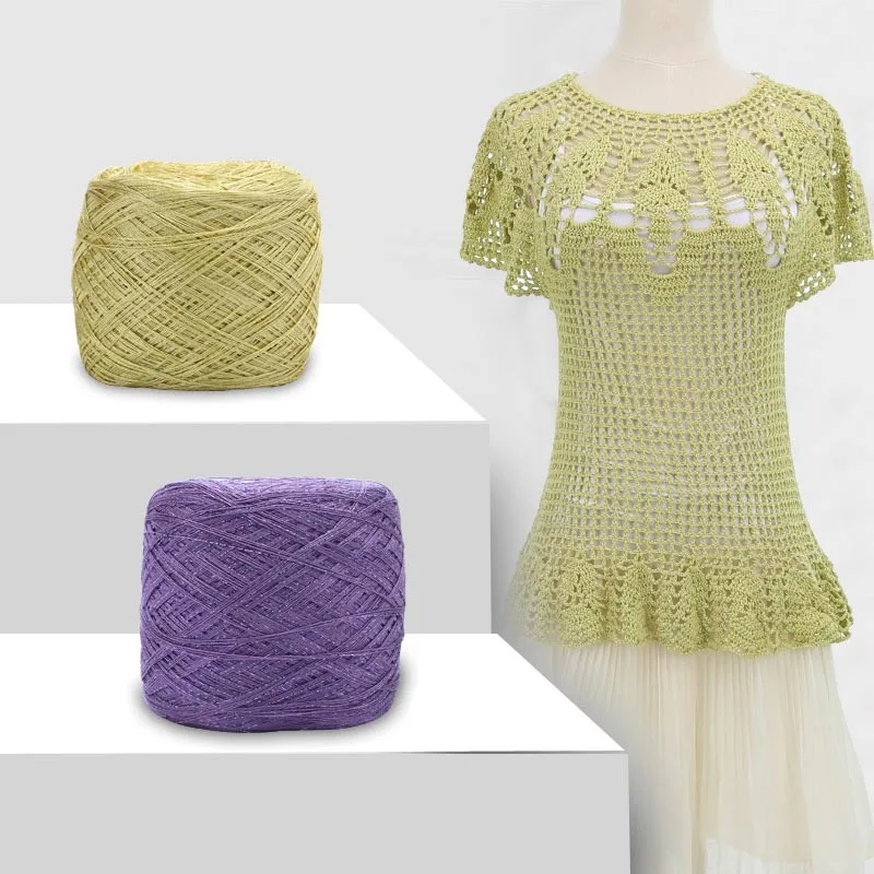 Stickgarn av 100 % rent linne