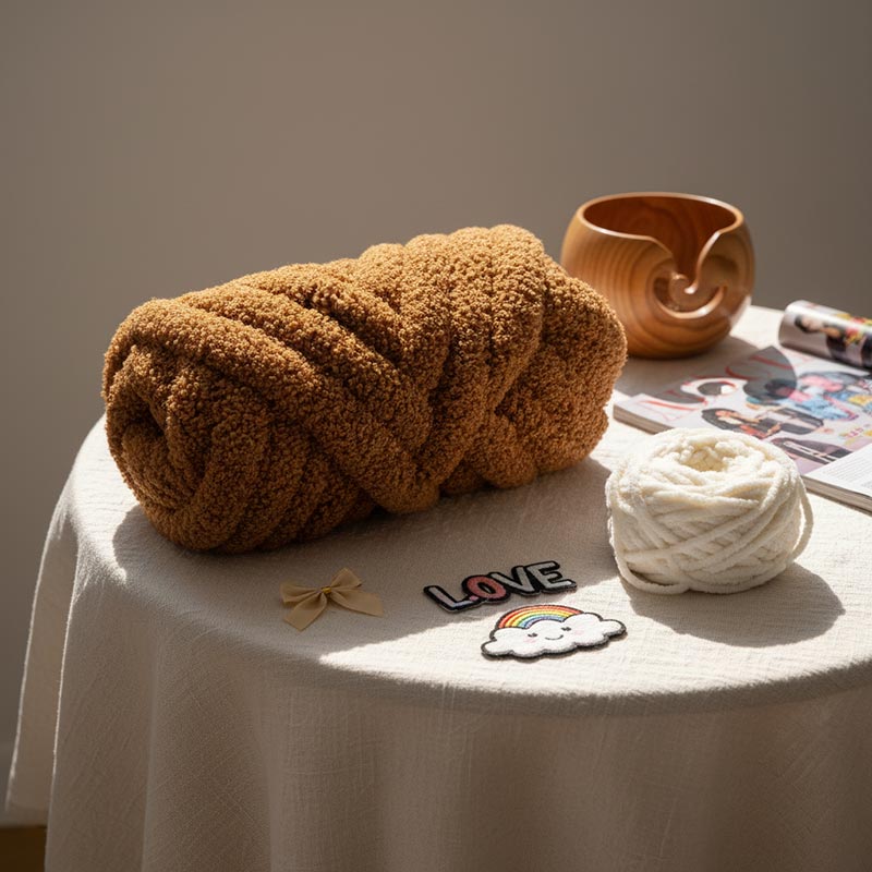 3 cm Chunky Teddy Fleece Chenille garn