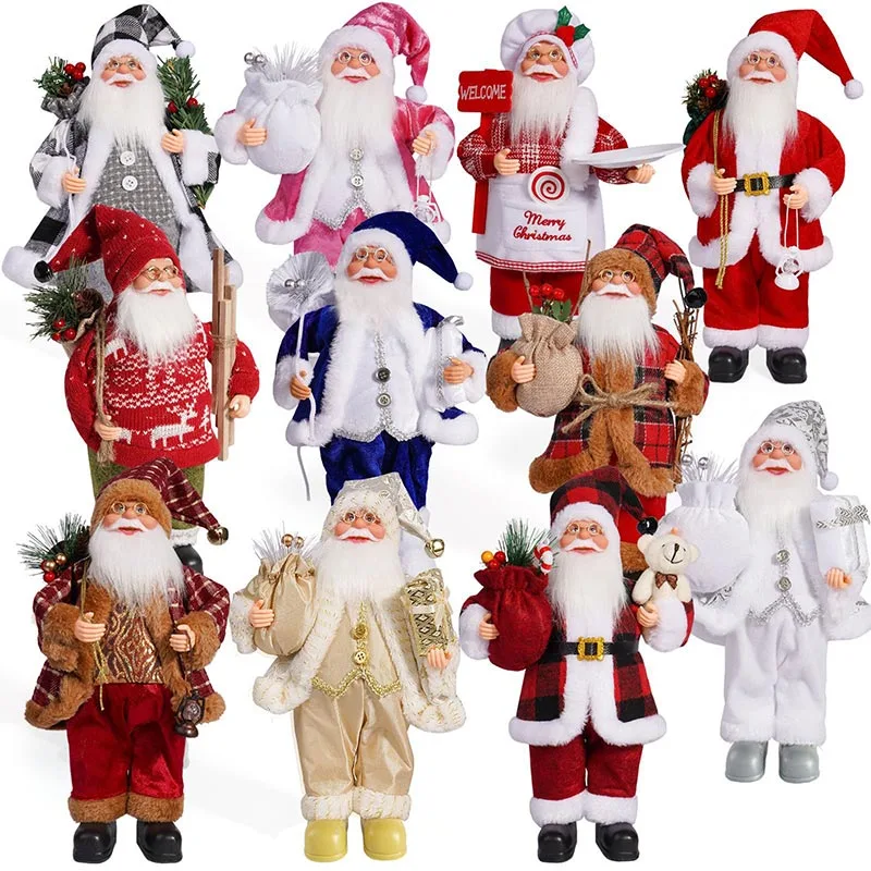 Deluxe stående jultomtefigurer