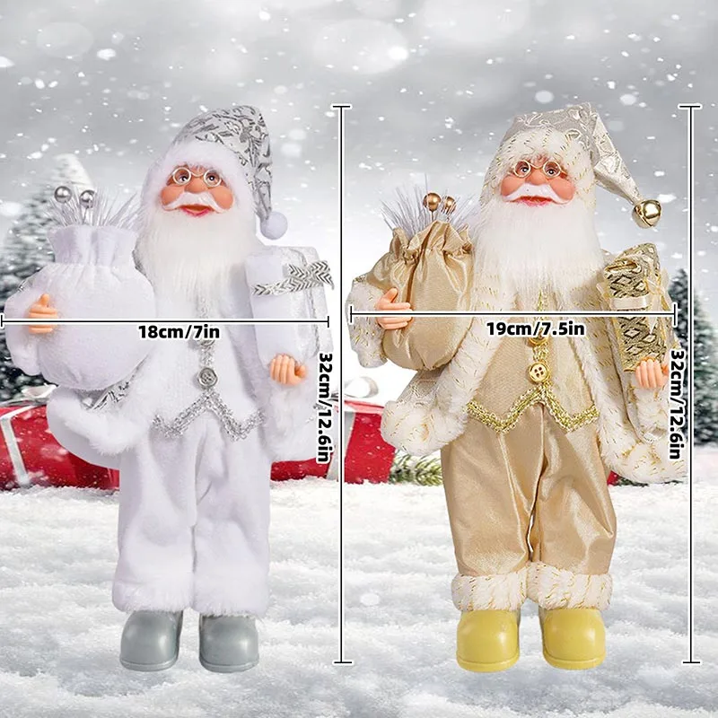 Deluxe Standing Santa Claus Figurines